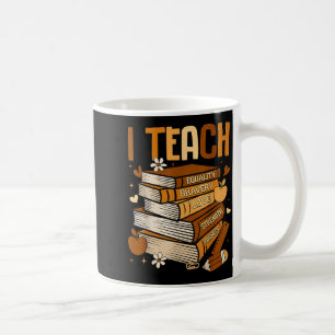 Black History Month I Teach Melanin Book Black Tea Coffee Mug