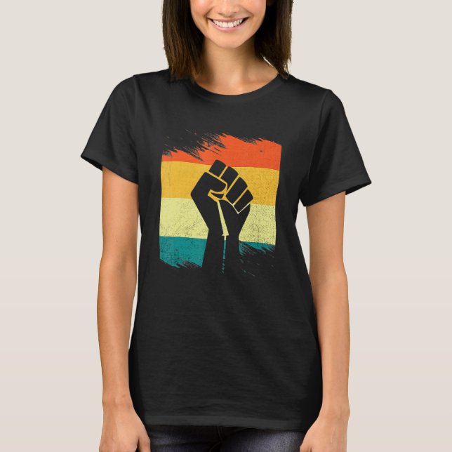 Black History Month Inspiring Black Leaders Power  T-Shirt (Front)