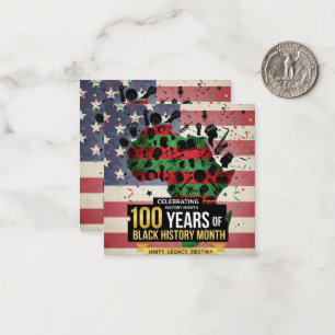Black History Month Inspiring Flat Note Cards