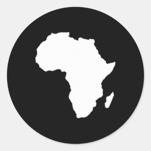 Black History Month Juneteenth Subtle Africa  Classic Round Sticker