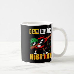 Black History Month Kids Men Boys Dabbing Heart Af Coffee Mug