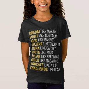 Black History Month Kids Proud African Pride Black T-Shirt