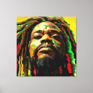 Black History Month King Melanin Kings Men Bruh Canvas Print