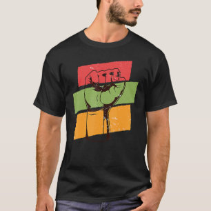 Black History Month l Black Pride Fist African Col T-Shirt