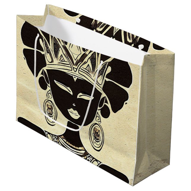 Black History Month Large Gift Bag (Front Angled)