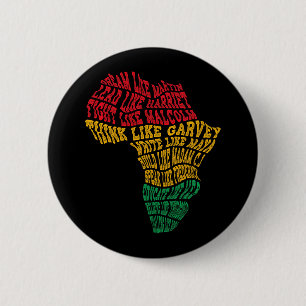 Black History Month Leaders Black History Month 6 Cm Round Badge