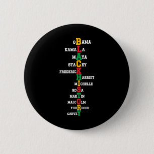 Black History Month Leaders Black History Month Ju 6 Cm Round Badge