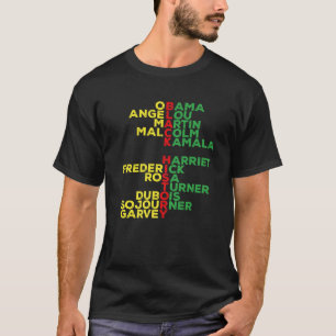 Black History Month Leaders Men Women Boys Girls T-Shirt