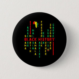 Black History Month Leaders Shirts For Women Men Y 6 Cm Round Badge