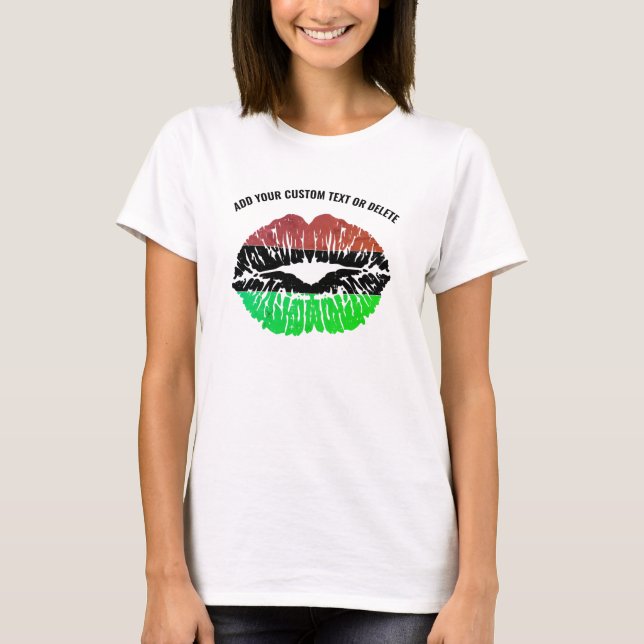 Black History Month Lip Equality Justice T-Shirt (Front)