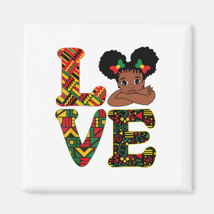 Black History Month Love Pride Design Art Apparel Magnet