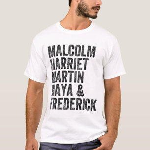 Black History Month Malcolm Harriet Martin Maya An T-Shirt