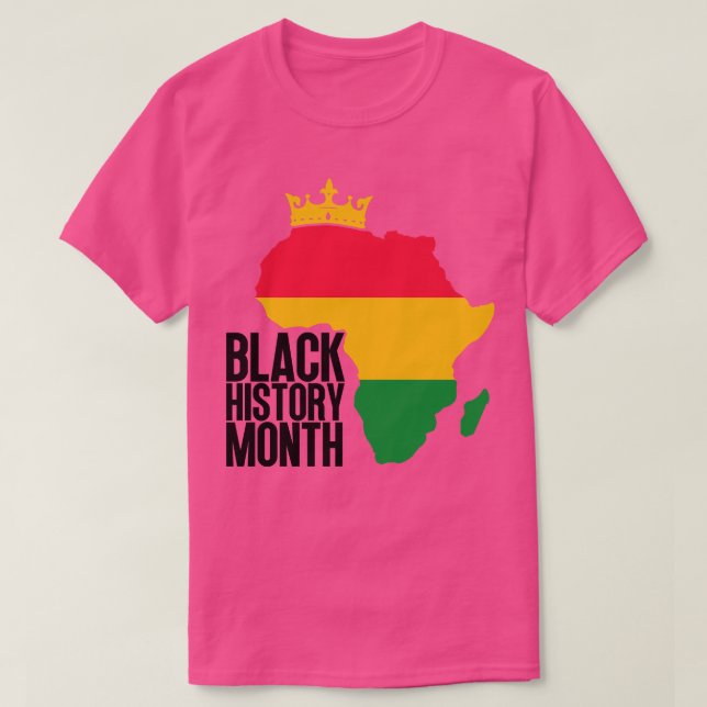 Black history month map 12 T-Shirt (Design Front)
