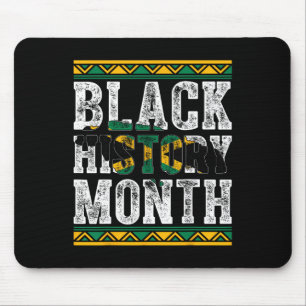 Black History Month Map Of Jamaica Jamaican Flag B Mouse Mat