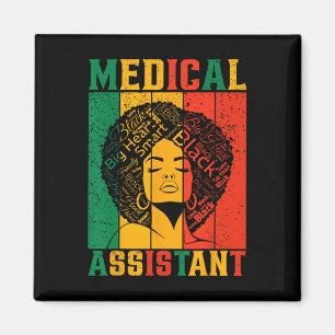 Black History Month Medical Istant African America Magnet