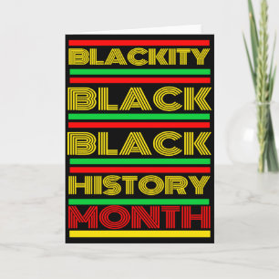 Black History Month Melanin African American Bruh Card