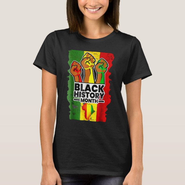 Black History Month Melanin Afro African Pride Men T-Shirt (Front)