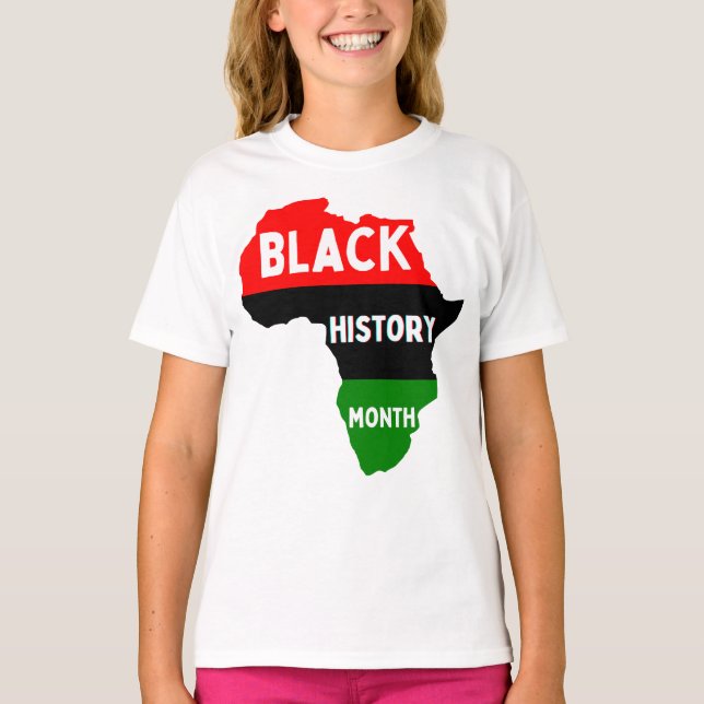 Black History Month Melanin Boys Girls Kids T-Shirt (Front)