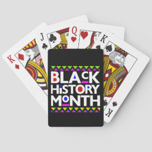 Black History Month Melanin King Queen Bruh Sista Playing Cards