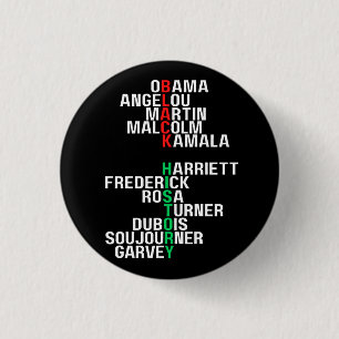 Black History Month Melanin King Queen Sista Bruh 3 Cm Round Badge