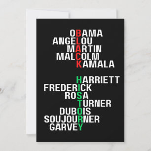 Black History Month Melanin King Queen Sista Bruh Invitation