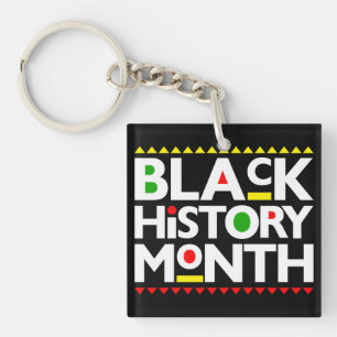 Black History Month Melanin King Queen Sista Bruh Key Ring