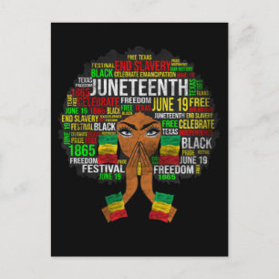 Black History Month Melanin King Queen Sista Bruh Postcard