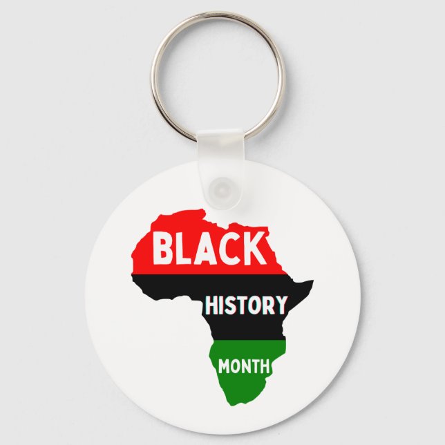 Black History Month Melanin Men Women Boys Girls Key Ring (Front)