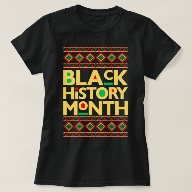 Black History Month Melanin Men Women Bruh Sista T-Shirt (Design Front)