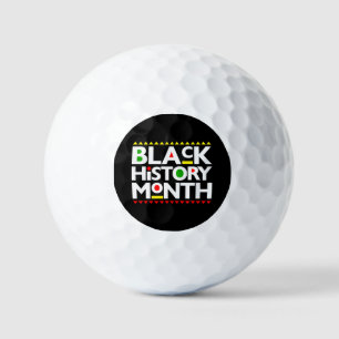 Black History Month Melanin Men Women Girls & Boys Golf Balls