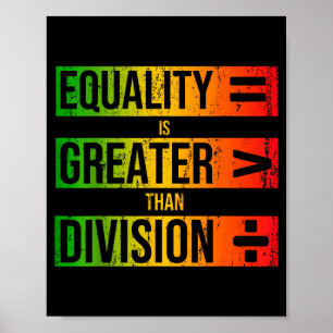 Black History Month Melanin Men Women Kids Math Sy Poster