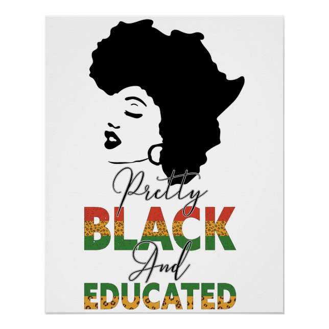 Black History Month Melanin Men Women Kids Poster (Front)