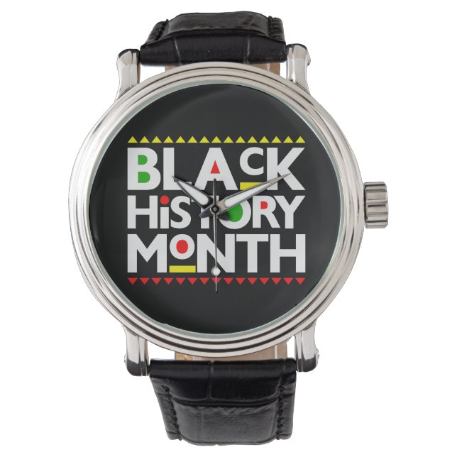 Black History Month Melanin Men Women Kids Watch (Front)