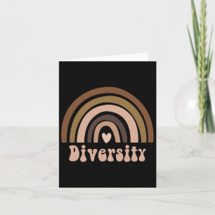 Black History Month Melanin Rainbow Diversity Card