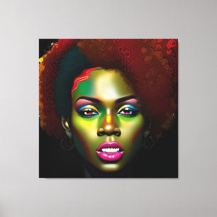 Black History Month Melanin Women Black Girl Magic Canvas Print