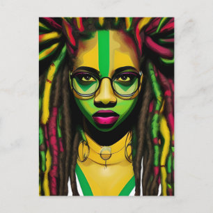 Black History Month Melanin Women Black Girl Magic Postcard