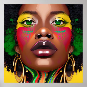 Black History Month Melanin Women Black Girl Magic Poster