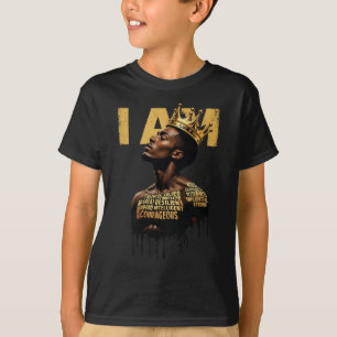 Black History Month Men Dad I Am Empowering Black T-Shirt