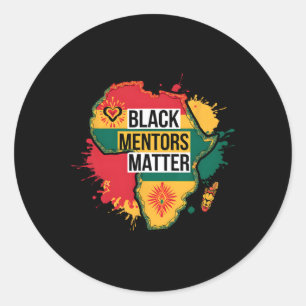 Black History Month Mentors Problem Africa America Classic Round Sticker