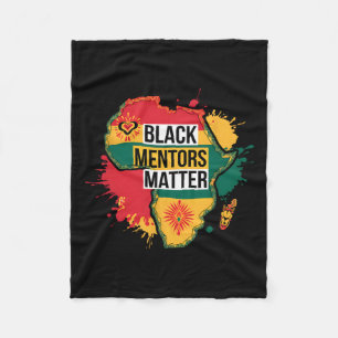 Black History Month Mentors Problem Africa America Fleece Blanket