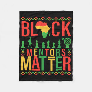 Black History Month Mentors Problem African Americ Fleece Blanket