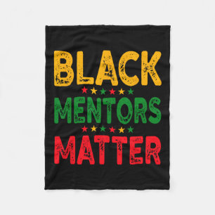 Black History Month Mentors Problem African Americ Fleece Blanket