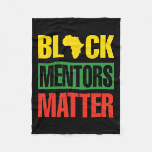 Black History Month Mentors Problem African Americ Fleece Blanket