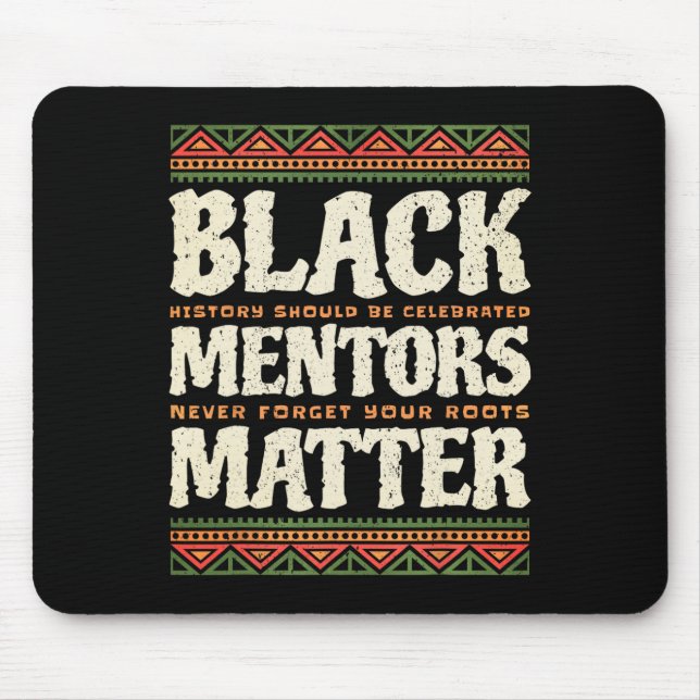 Black History Month Mentors Problem African Americ Mouse Mat (Front)