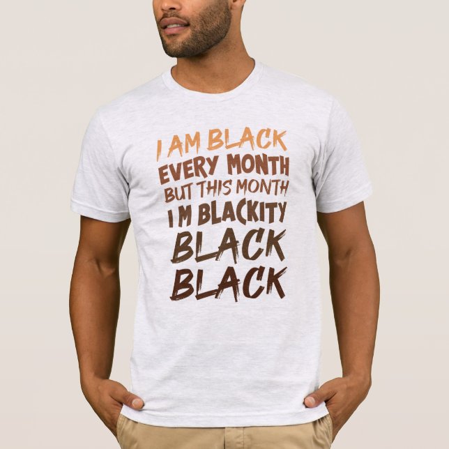 Black History Month Message Equality Justice T-Shirt (Front)