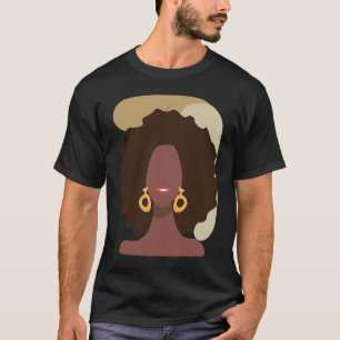 Black History Month Minimalist Queen Melanin Boho  T-Shirt