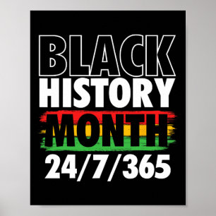 Black History Month - Mlk Day African Roots Civil Poster