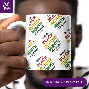 BLACK HISTORY MONTH Motivational BHM Large Coffee Mug
