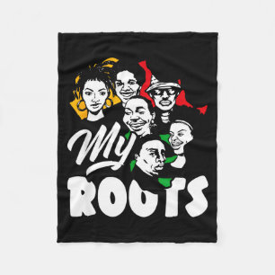 Black History Month My Roots African American Fleece Blanket