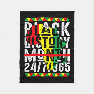 Black History Month One Month Cant Hold Our Histor Fleece Blanket